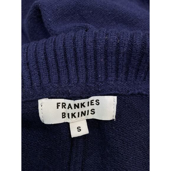 Frankies Bikinis 'Mason' Blue Viscose Cloud Knit Pant Size S - Picture 4 of 5